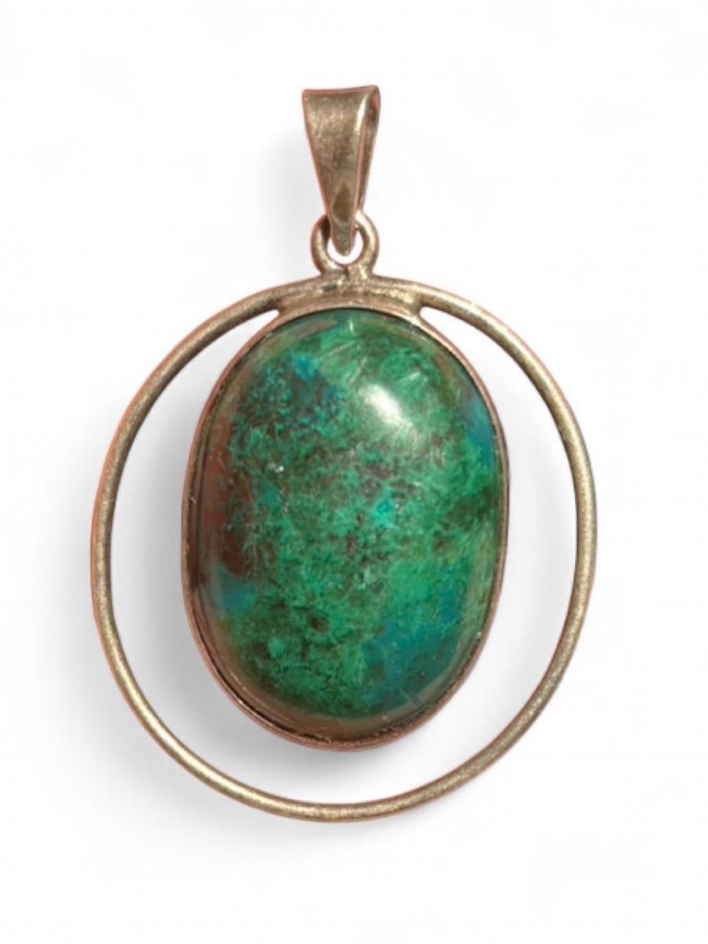 Chrysocolla Malachite 925 Sterling silver pendant